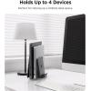 Spigen Vertical Laptop Stand Holder for Desk with Adjustable Dock, 4 Slots Total Fits All MacBook 11″-16″/HP/Dell/Surface/Samsung/LG/Chrome Book LD208S4 – Space Gray(Space Gray)