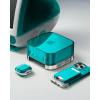 Spigen for Mac mini M4/M4 Pro (2024) Transparent Filter Case Stand Built in Air-Filter Desktop PVC Dust Prevention Ventilation – Classic C1 Bondi Blue(Classic C1 Bondi Blue)