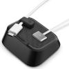 Spigen Magnetic Cable Holder Universal Cable Organizer with Magnetic-Clips Works with All Chargers, Cords Including USB-C, Lightning, HDMI, Apple Watch Chargers and More, LD103 – Black(Black)