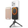 Spigen S319 (MagFit+) Tripod Phone Stand Compatible with iPhone 17/16/15/14/13/12, Pixel 10a/10/Pro/Pro XL/Fold Series Adjustable Angle MagSafe Compatible Selfie Stick Tripod – Black