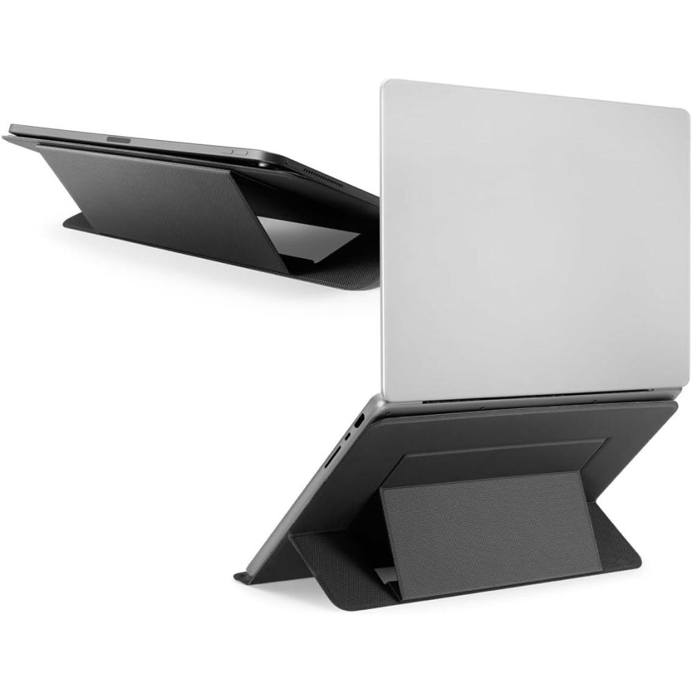 imageSpigen Slim Fold Portable Standing Desk Laptop Stand Foldable Ergonomic Angle Lift AntiSlip Compatible with MacBook Neo MacBook Air MacBook Pro 1116 and iPadAirPro and More Black LD201S10LD201S7