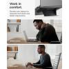 Spigen Slim Fold Portable Standing Desk Laptop Stand Foldable Ergonomic Angle Lift Anti-Slip Compatible with MacBook Neo, MacBook Air, MacBook Pro 11″-16″ and iPad/Air/Pro and More – Black (LD201-S10)(LD201-S3)