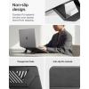 Spigen Slim Fold Portable Standing Desk Laptop Stand Foldable Ergonomic Angle Lift Anti-Slip Compatible with MacBook Neo, MacBook Air, MacBook Pro 11″-16″ and iPad/Air/Pro and More – Black (LD201-S10)(LD201-S6)