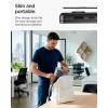 Spigen Slim Fold Portable Standing Desk Laptop Stand Foldable Ergonomic Angle Lift Anti-Slip Compatible with MacBook Neo, MacBook Air, MacBook Pro 11″-16″ and iPad/Air/Pro and More – Black (LD201-S10)(LD201-S3)