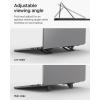 Spigen Slim Fold Portable Standing Desk Laptop Stand Foldable Ergonomic Angle Lift Anti-Slip Compatible with MacBook Neo, MacBook Air, MacBook Pro 11″-16″ and iPad/Air/Pro and More – Black (LD201-S10)(LD201-S2)