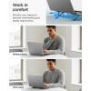 Spigen Slim Fold Portable Standing Desk Laptop Stand Foldable Ergonomic Angle Lift Anti-Slip Compatible with MacBook Neo, MacBook Air, MacBook Pro 11″-16″ and iPad/Air/Pro and More – Black (LD201-S10)(LD201-S2)