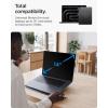 Spigen Slim Fold Portable Standing Desk Laptop Stand Foldable Ergonomic Angle Lift Anti-Slip Compatible with MacBook Neo, MacBook Air, MacBook Pro 11″-16″ and iPad/Air/Pro and More – Black (LD201-S10)(LD201-S7)