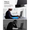 Spigen Slim Fold Portable Standing Desk Laptop Stand Foldable Ergonomic Angle Lift Anti-Slip Compatible with MacBook Neo, MacBook Air, MacBook Pro 11″-16″ and iPad/Air/Pro and More – Black (LD201-S10)(LD201-S8)