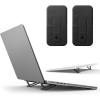 Spigen Slim Fold Portable Standing Desk Laptop Stand Foldable Ergonomic Angle Lift Anti-Slip Compatible with MacBook Neo, MacBook Air, MacBook Pro 11″-16″ and iPad/Air/Pro and More – Black (LD201-S10)(LD201-S2)