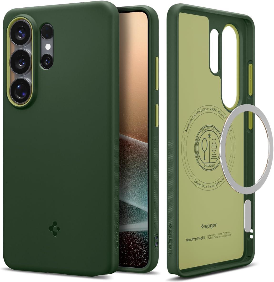 imageSpigen for Galaxy S26 Ultra Case Nano Pop MagFit Compatible with MagSafe Fast Wireless Charging AVO GreenAvo Green