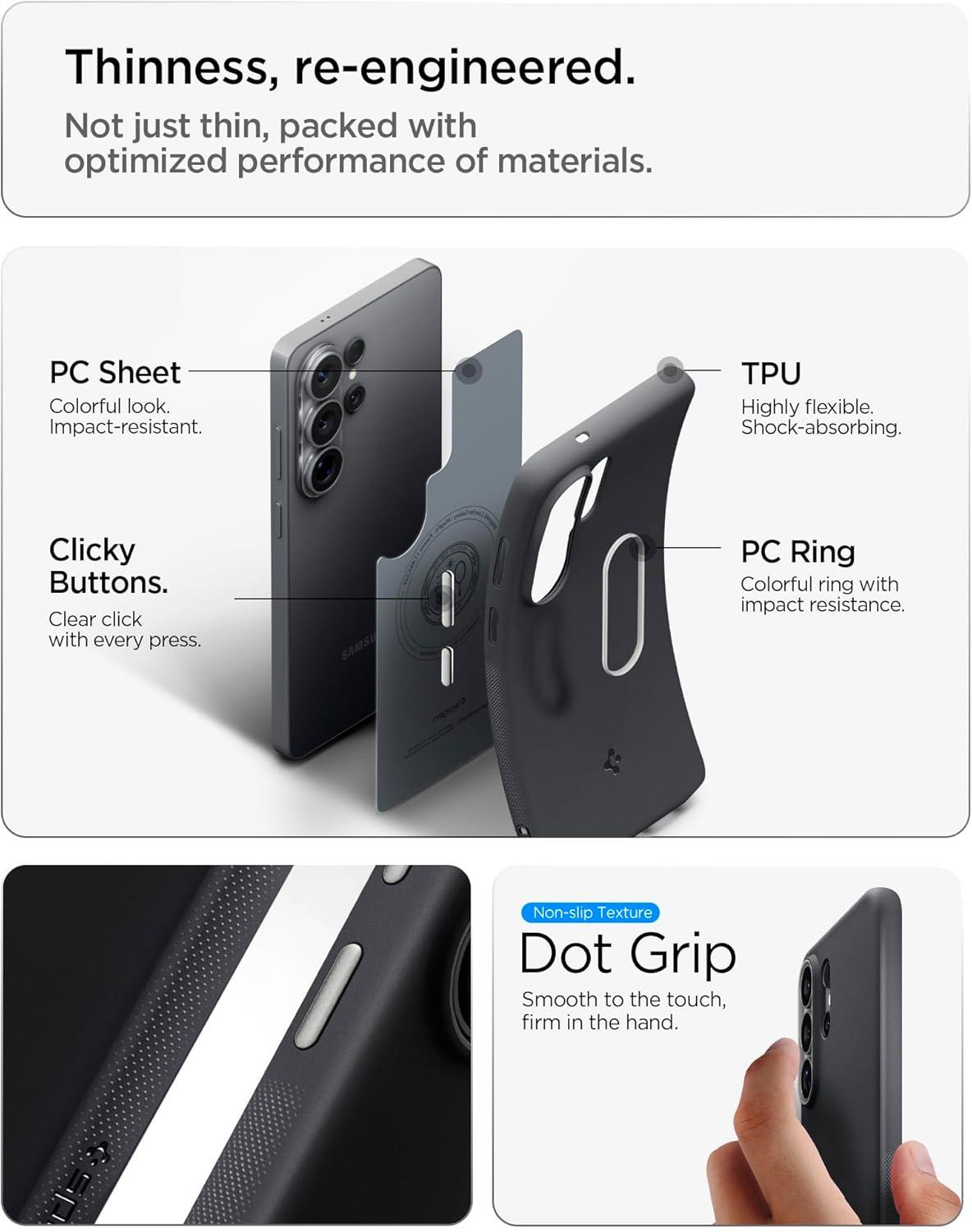 imageSpigen for Galaxy S26 Ultra Case Nano Pop MagFit Compatible with MagSafe Fast Wireless Charging AVO GreenBlack Sesame