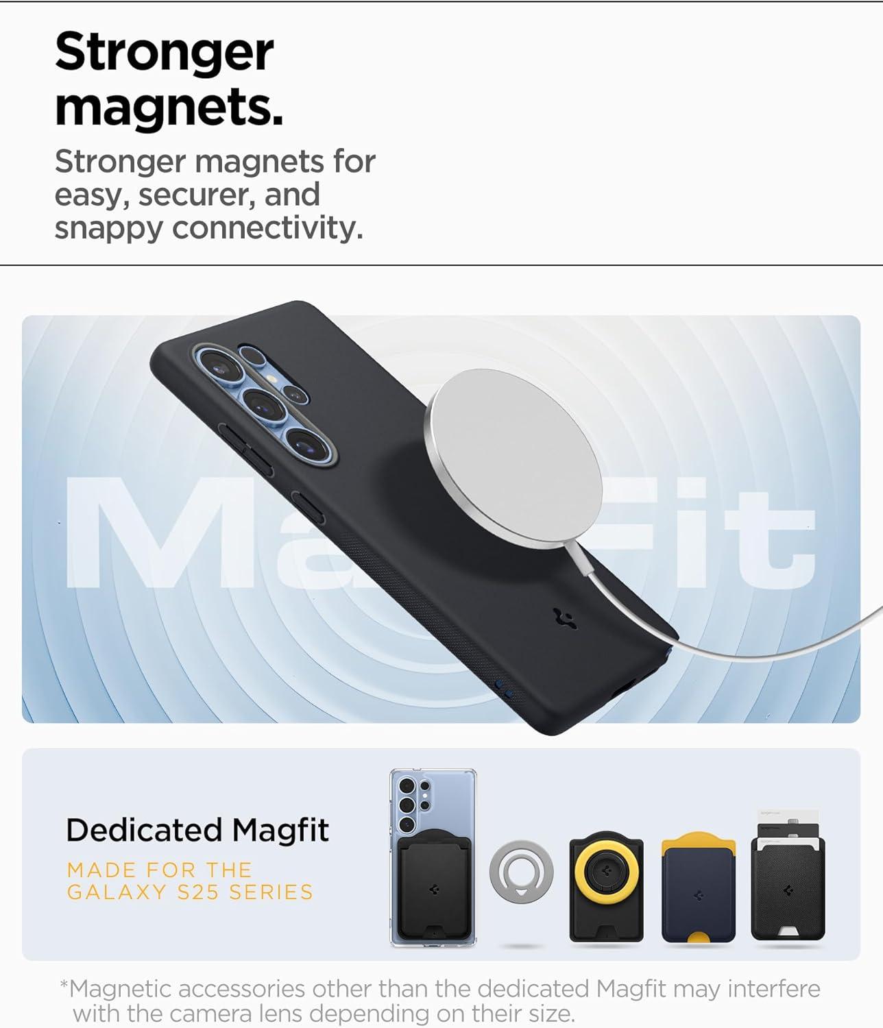 imageSpigen for Galaxy S26 Ultra Case Nano Pop MagFit Compatible with MagSafe Fast Wireless Charging AVO GreenBlack Sesame