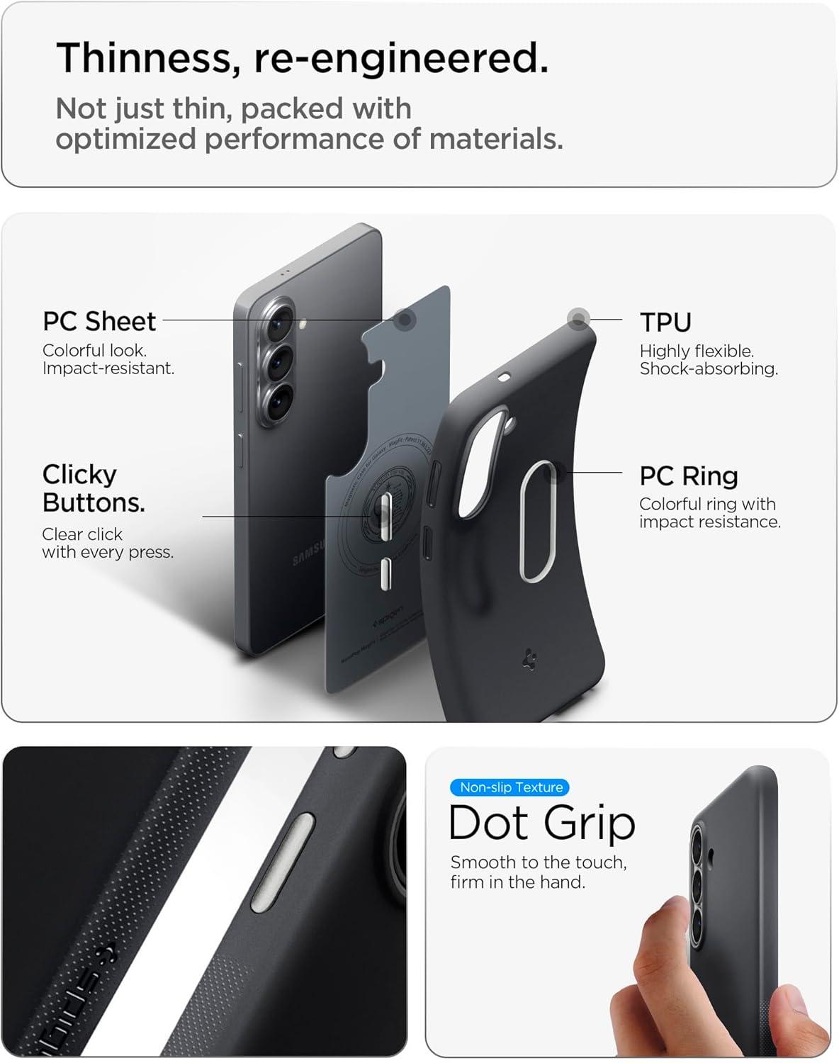 imageSpigen for Galaxy S26 Ultra Case Nano Pop MagFit Compatible with MagSafe Fast Wireless Charging AVO GreenBlack Sesame