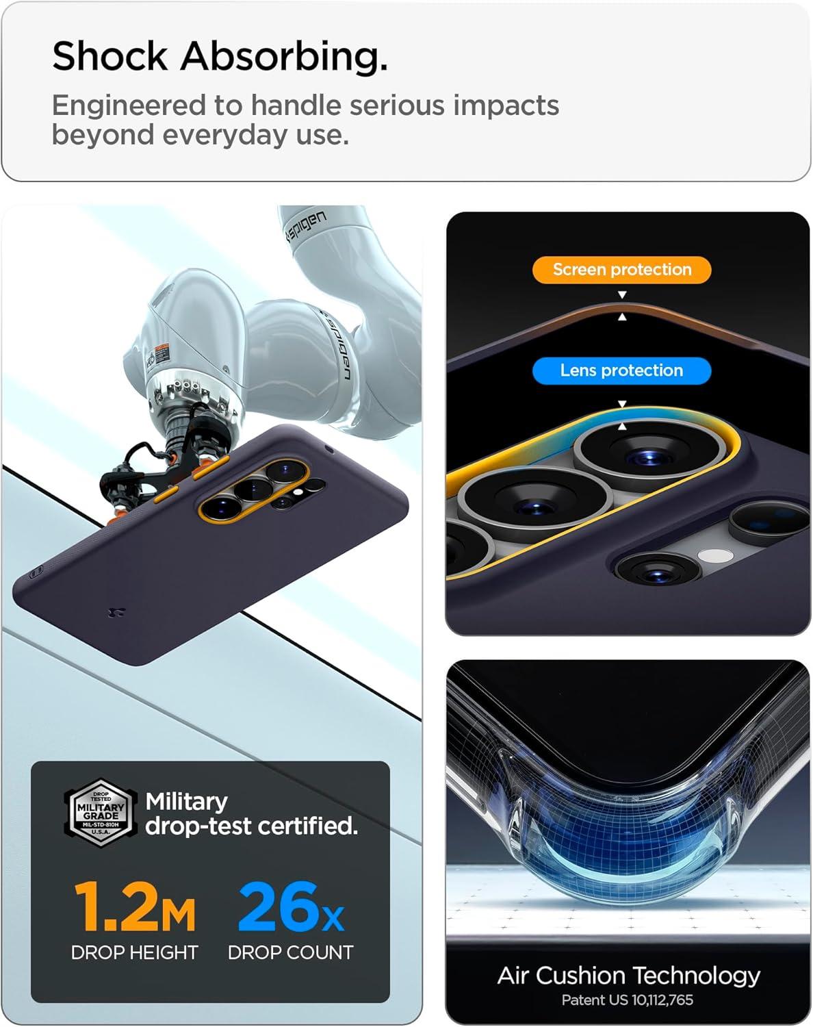 imageSpigen for Galaxy S26 Ultra Case Nano Pop MagFit Compatible with MagSafe Fast Wireless Charging AVO GreenBlueberry Navy