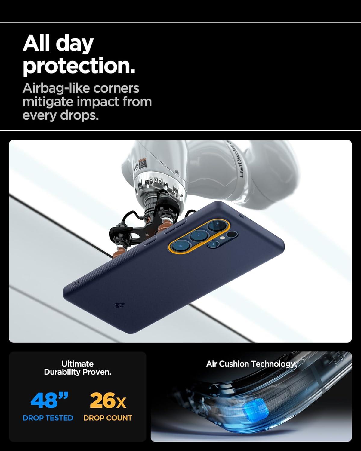 imageSpigen for Galaxy S26 Ultra Case Nano Pop MagFit Compatible with MagSafe Fast Wireless Charging AVO GreenBlueberry Navy