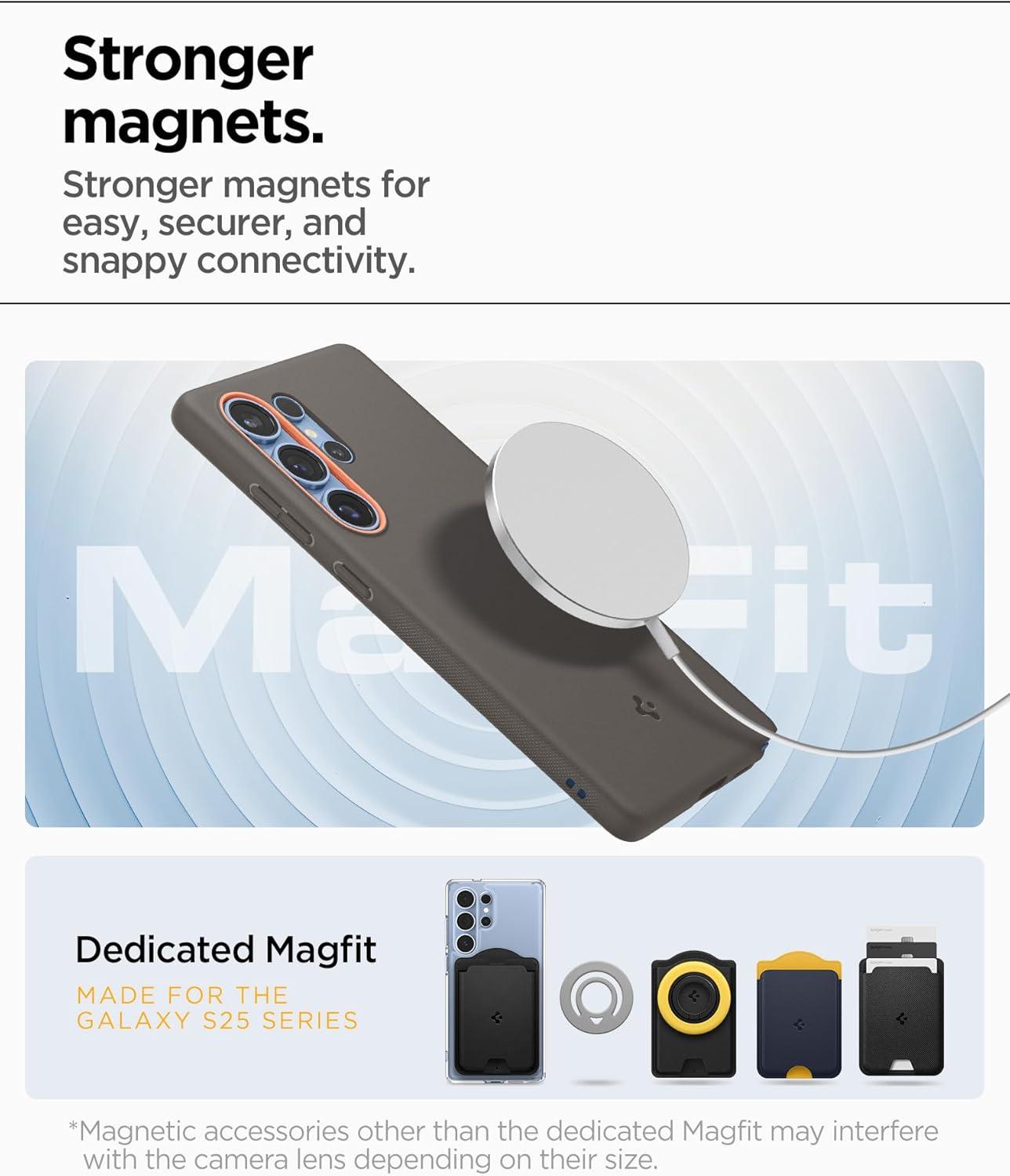 imageSpigen for Galaxy S26 Ultra Case Nano Pop MagFit Compatible with MagSafe Fast Wireless Charging AVO GreenPapaya Gray