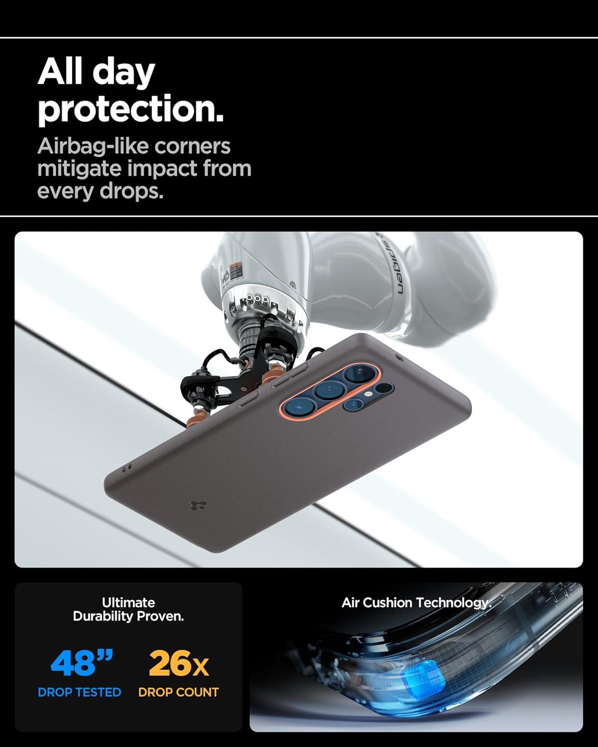 imageSpigen for Galaxy S26 Ultra Case Nano Pop MagFit Compatible with MagSafe Fast Wireless Charging AVO GreenPapaya Gray