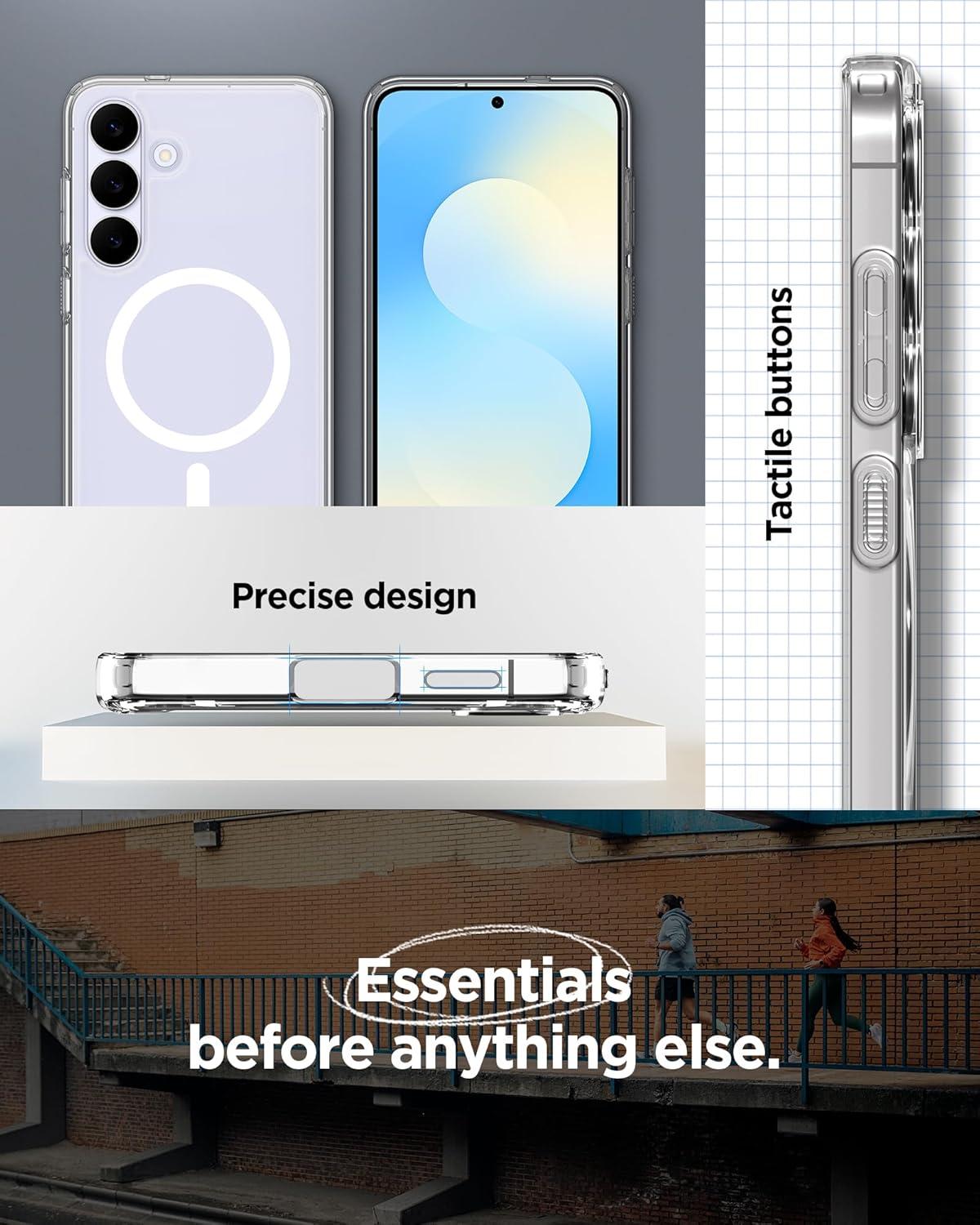 imageSpigen for Galaxy S26 Ultra Case Ultra Hybrid MagFit AntiYellowing Compatible with MagSafe Fast Wireless Charging Clear WhiteClear