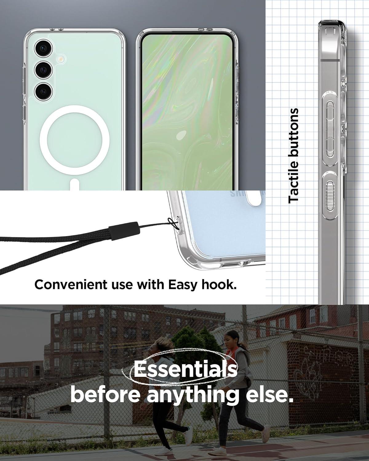 imageSpigen for Galaxy S26 Ultra Case Ultra Hybrid MagFit AntiYellowing Compatible with MagSafe Fast Wireless Charging Clear WhiteClear
