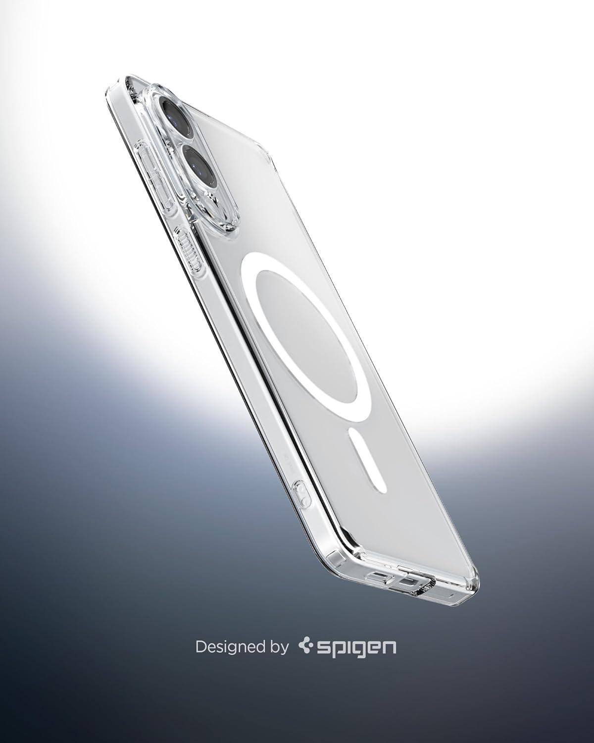 imageSpigen for Galaxy S26 Ultra Case Ultra Hybrid MagFit AntiYellowing Compatible with MagSafe Fast Wireless Charging Clear WhiteClear