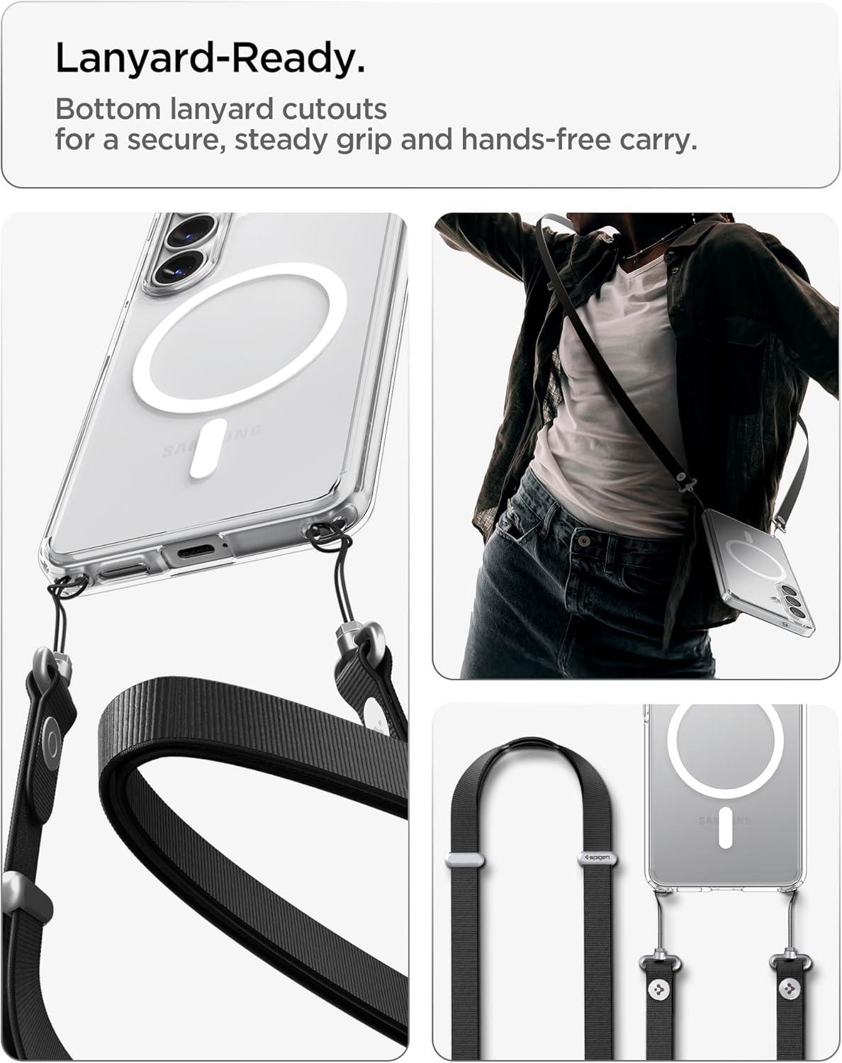 imageSpigen for Galaxy S26 Ultra Case Ultra Hybrid MagFit AntiYellowing Compatible with MagSafe Fast Wireless Charging Clear WhiteClear White