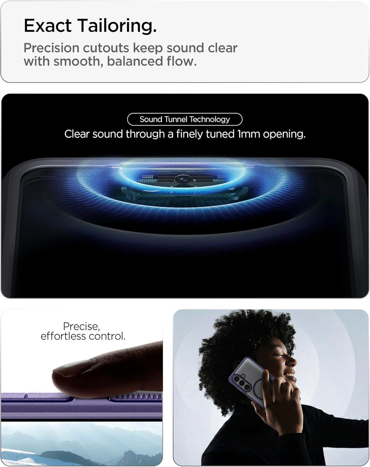 imageSpigen for Galaxy S26 Ultra Case Ultra Hybrid MagFit AntiYellowing Compatible with MagSafe Fast Wireless Charging Clear WhiteDeep Purple