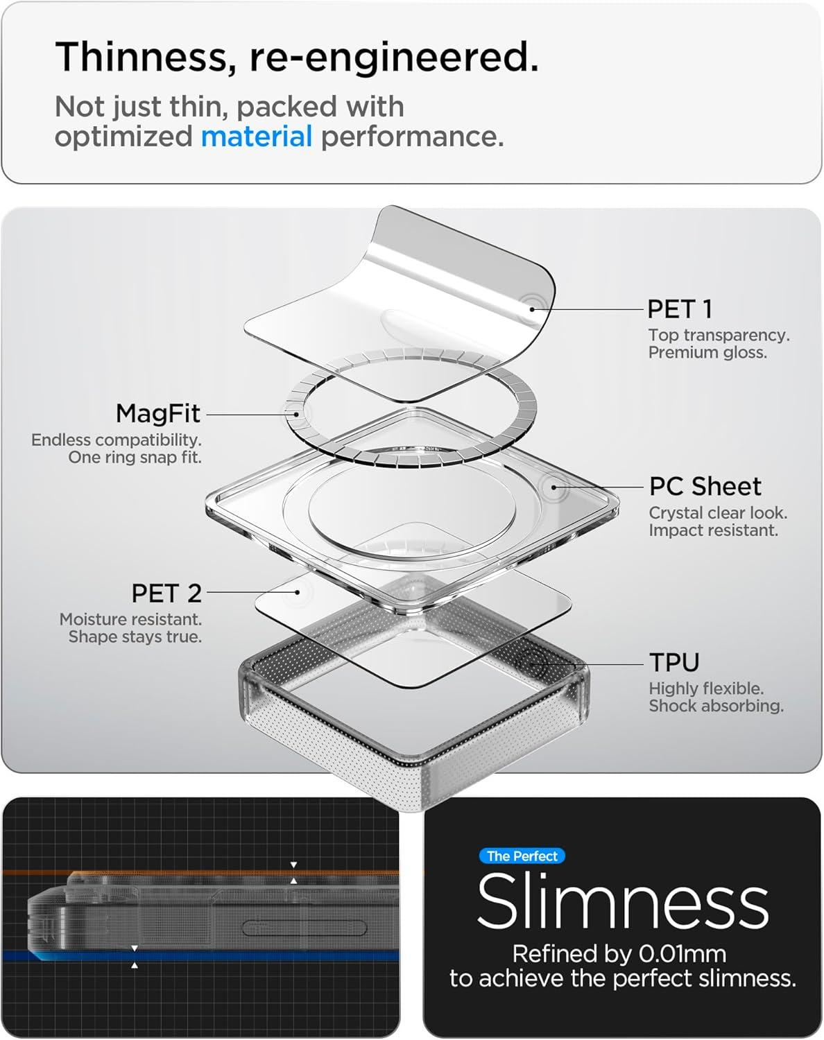 imageSpigen for Galaxy S26 Ultra Case Ultra Hybrid MagFit AntiYellowing Compatible with MagSafe Fast Wireless Charging Clear WhiteLight Blue