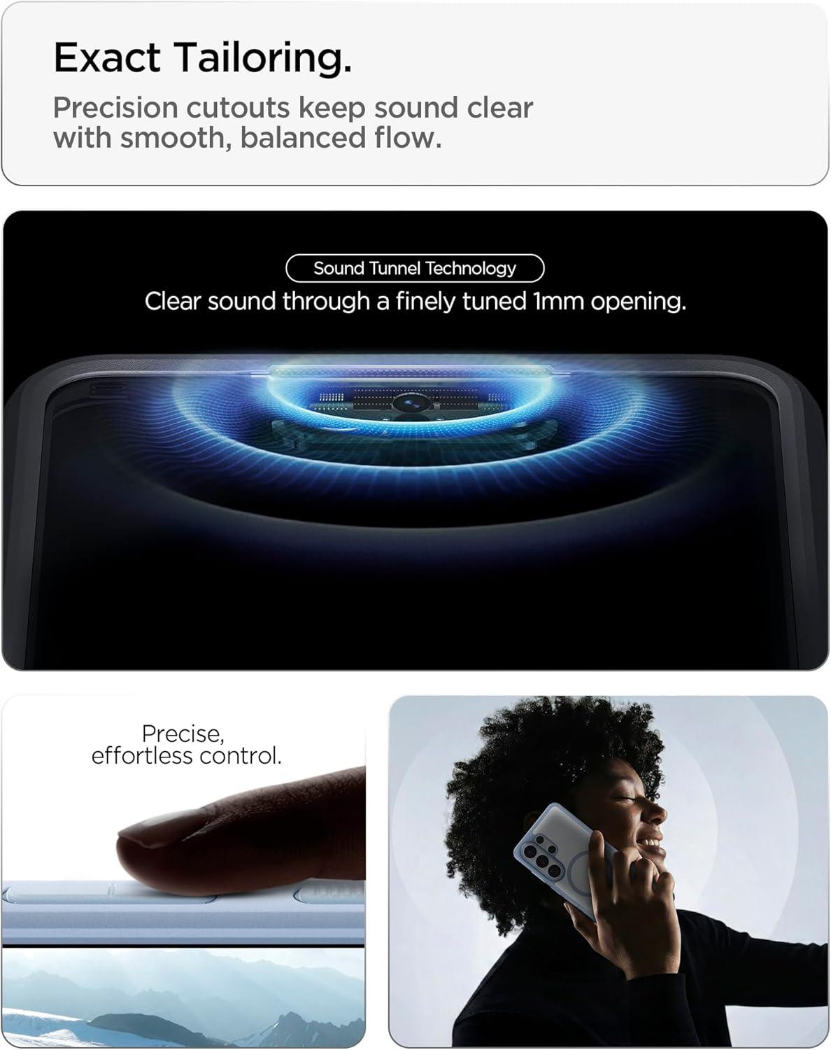imageSpigen for Galaxy S26 Ultra Case Ultra Hybrid MagFit AntiYellowing Compatible with MagSafe Fast Wireless Charging Clear WhiteLight Blue
