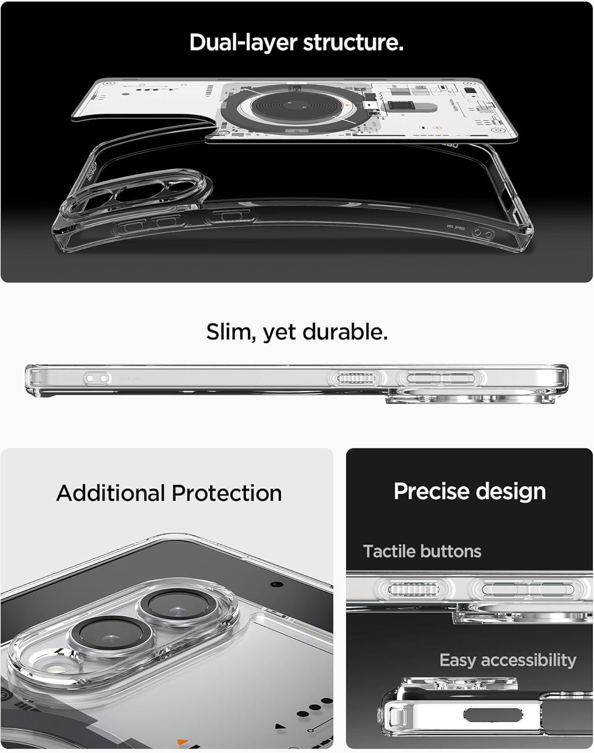 imageSpigen for Galaxy S26 Ultra Case Ultra Hybrid MagFit AntiYellowing Compatible with MagSafe Fast Wireless Charging Clear WhiteNeo One