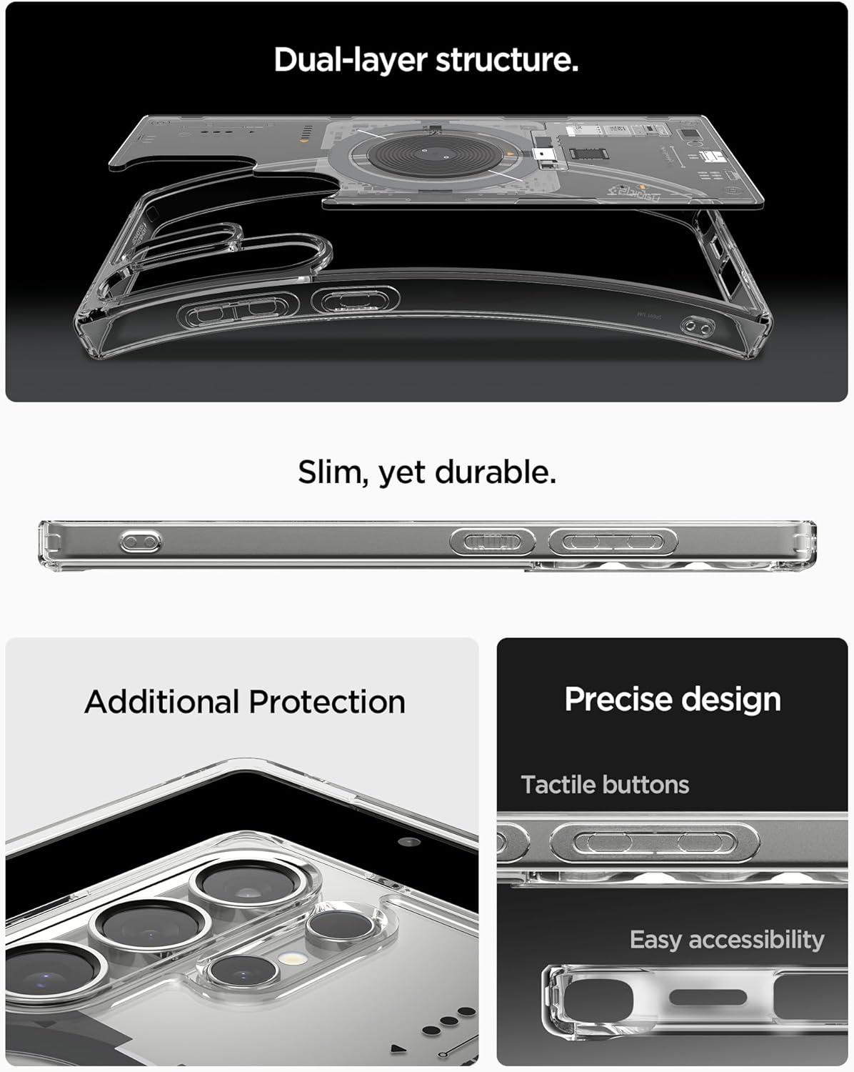 imageSpigen for Galaxy S26 Ultra Case Ultra Hybrid MagFit AntiYellowing Compatible with MagSafe Fast Wireless Charging Clear WhiteNeo One
