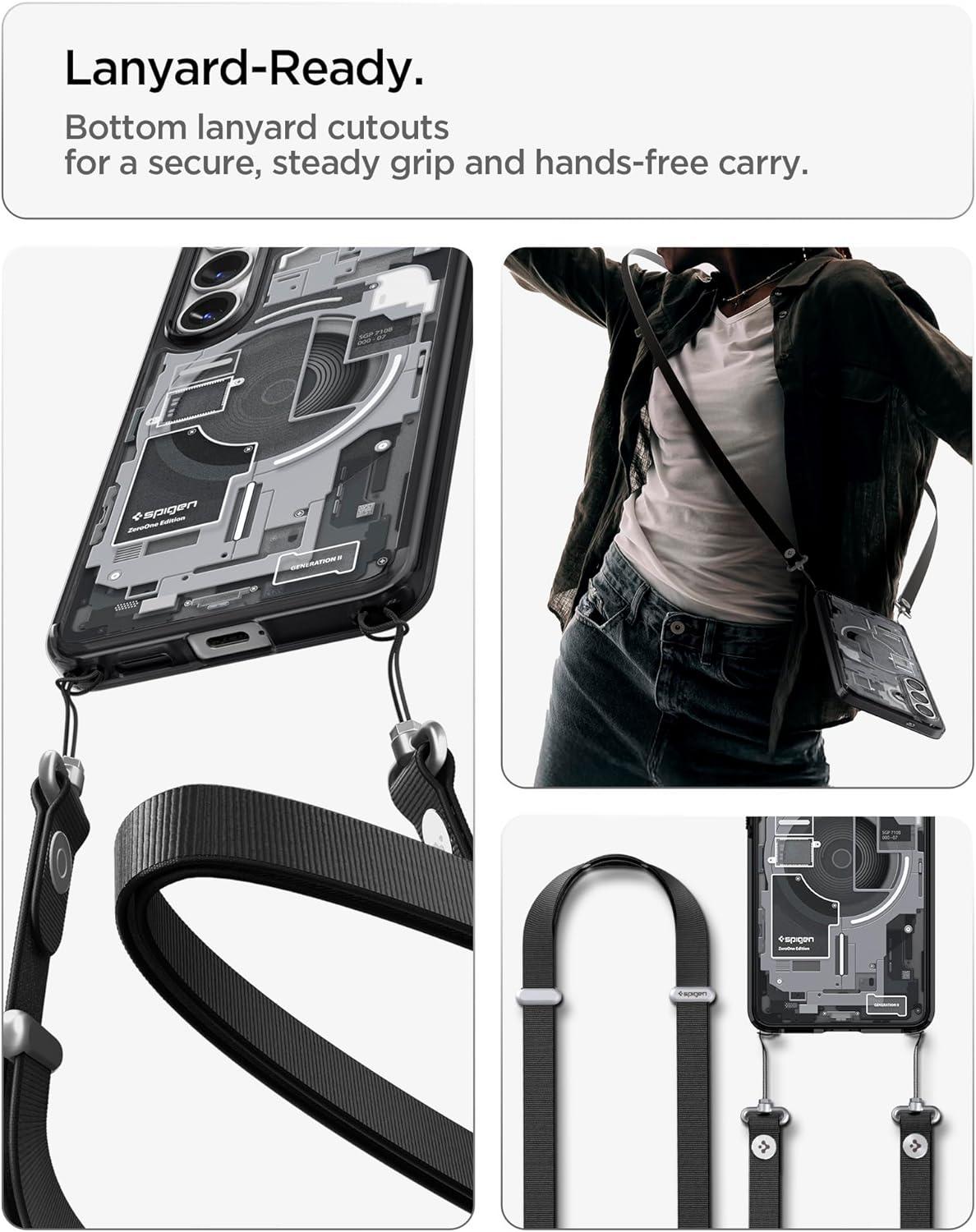 imageSpigen for Galaxy S26 Ultra Case Ultra Hybrid MagFit AntiYellowing Compatible with MagSafe Fast Wireless Charging Clear WhiteZero One Black