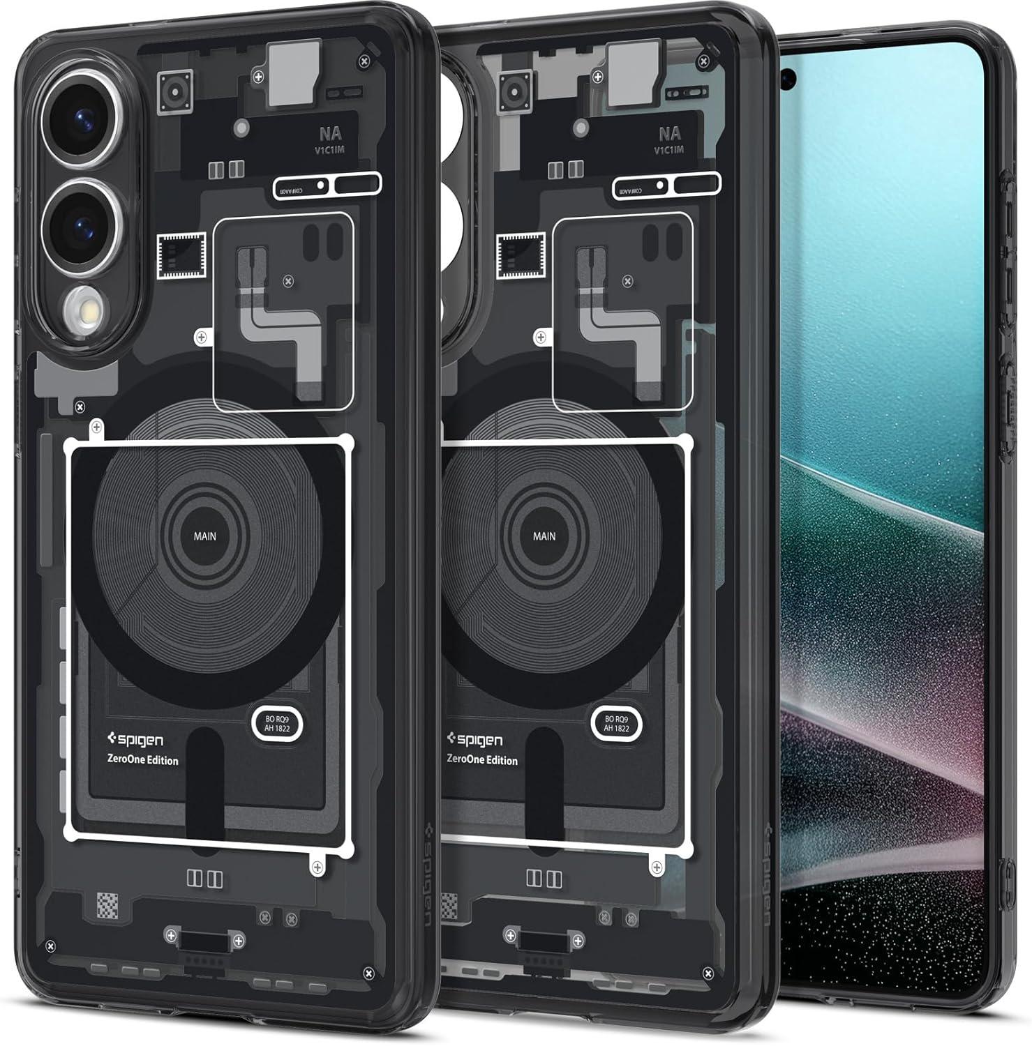 imageSpigen for Galaxy S26 Ultra Case Ultra Hybrid MagFit AntiYellowing Compatible with MagSafe Fast Wireless Charging Clear WhiteZero One Black