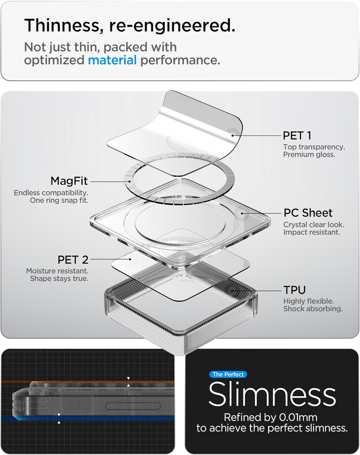 imageSpigen for Galaxy S26 Ultra Case Ultra Hybrid MagFit AntiYellowing Compatible with MagSafe Fast Wireless Charging Clear WhiteZero One White