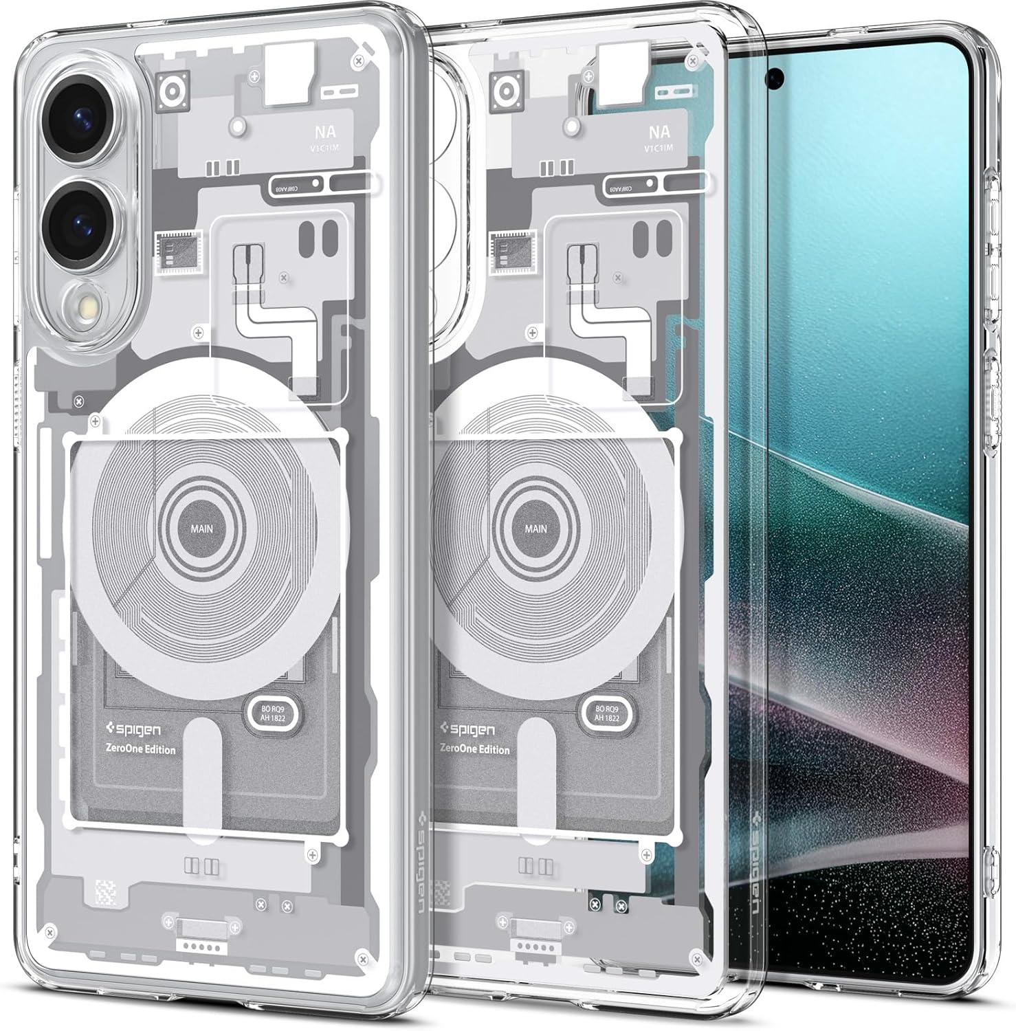 imageSpigen for Galaxy S26 Ultra Case Ultra Hybrid MagFit AntiYellowing Compatible with MagSafe Fast Wireless Charging Clear WhiteZero One White
