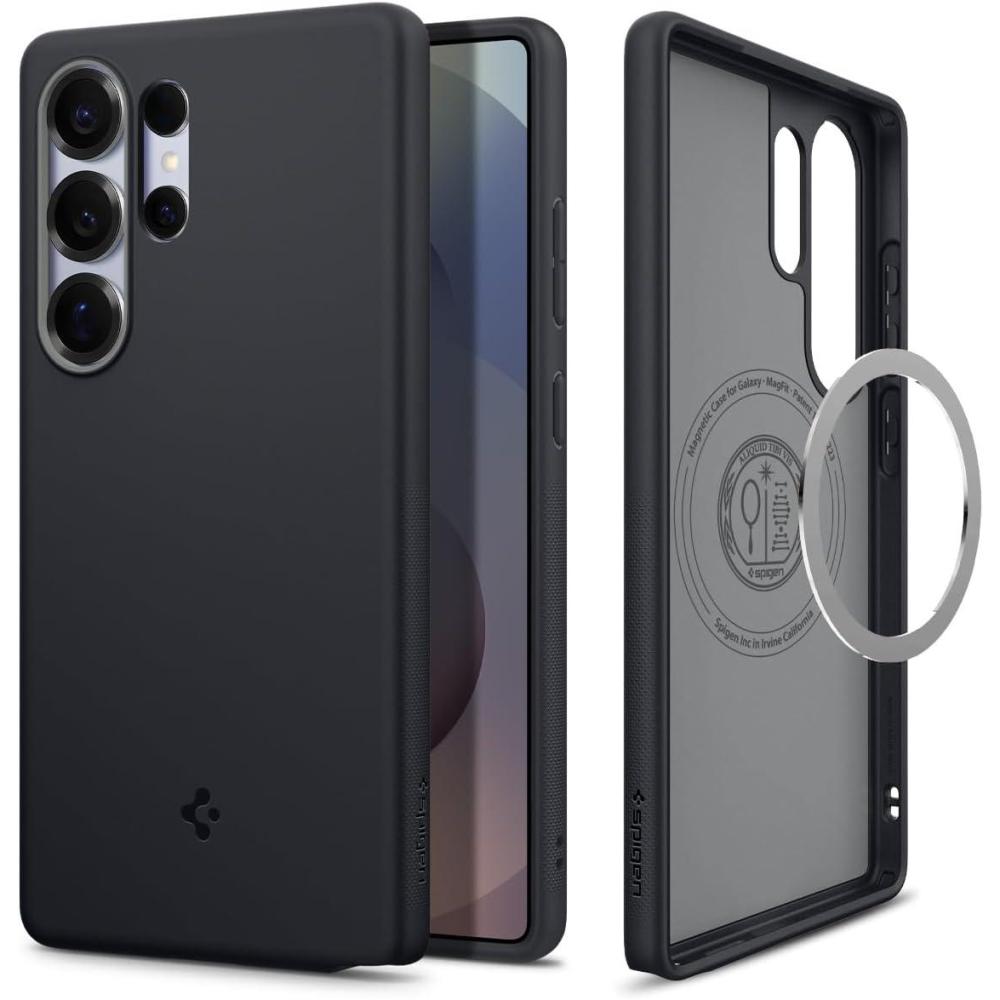 imageSpigen for Galaxy S26 Ultra Case Nano Pop MagFit Compatible with MagSafe Fast Wireless Charging AVO GreenBlack Sesame
