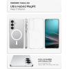 Spigen for Galaxy S26 Ultra Case, Ultra Hybrid MagFit [Anti-Yellowing] [Compatible with MagSafe] [Fast Wireless Charging] – Clear White(Clear White)