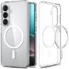 Spigen for Galaxy S26 Ultra Case, Ultra Hybrid MagFit [Anti-Yellowing] [Compatible with MagSafe] [Fast Wireless Charging] – Clear White(Clear White)