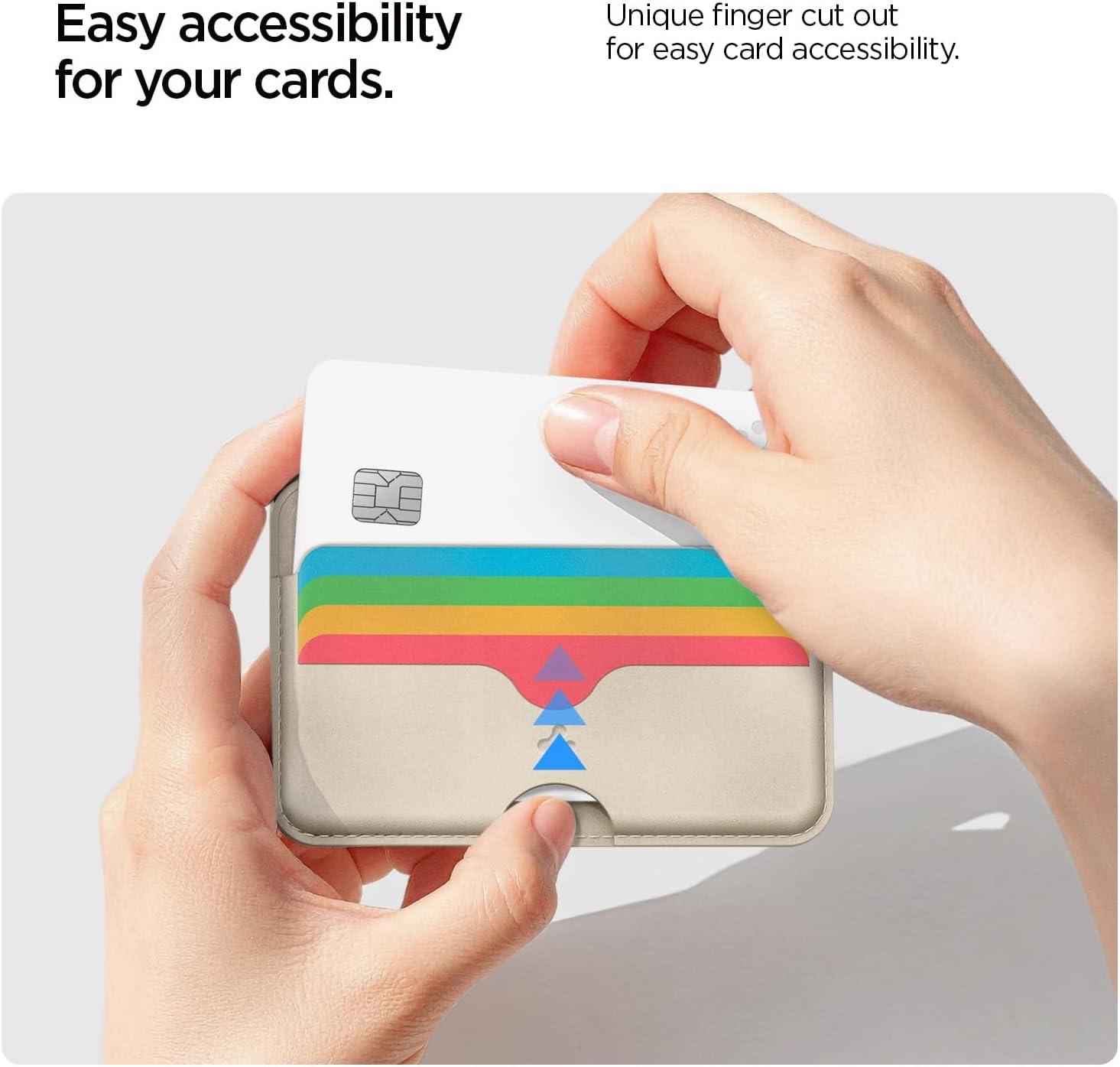 imageCaseology by Spigen for MagSafe Wallet Holds 3 Cards Folder Pop MagFit Compatible with iPhone 171615141312 Models Pixel 10 Series MagSafeCases Pixelsnap and More Card Holder Sky BlueRainbow