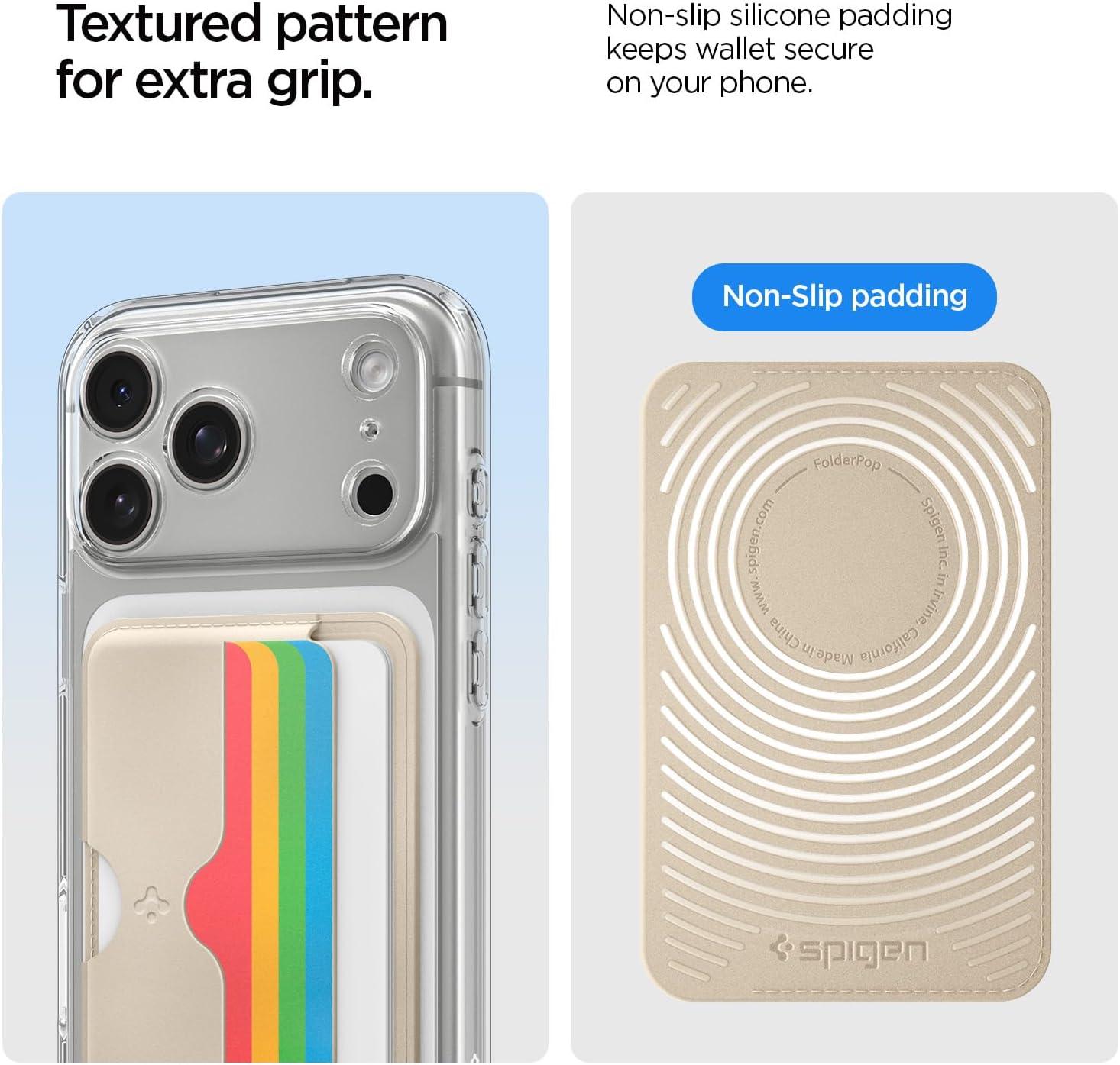 imageCaseology by Spigen for MagSafe Wallet Holds 3 Cards Folder Pop MagFit Compatible with iPhone 171615141312 Models Pixel 10 Series MagSafeCases Pixelsnap and More Card Holder Sky BlueRainbow