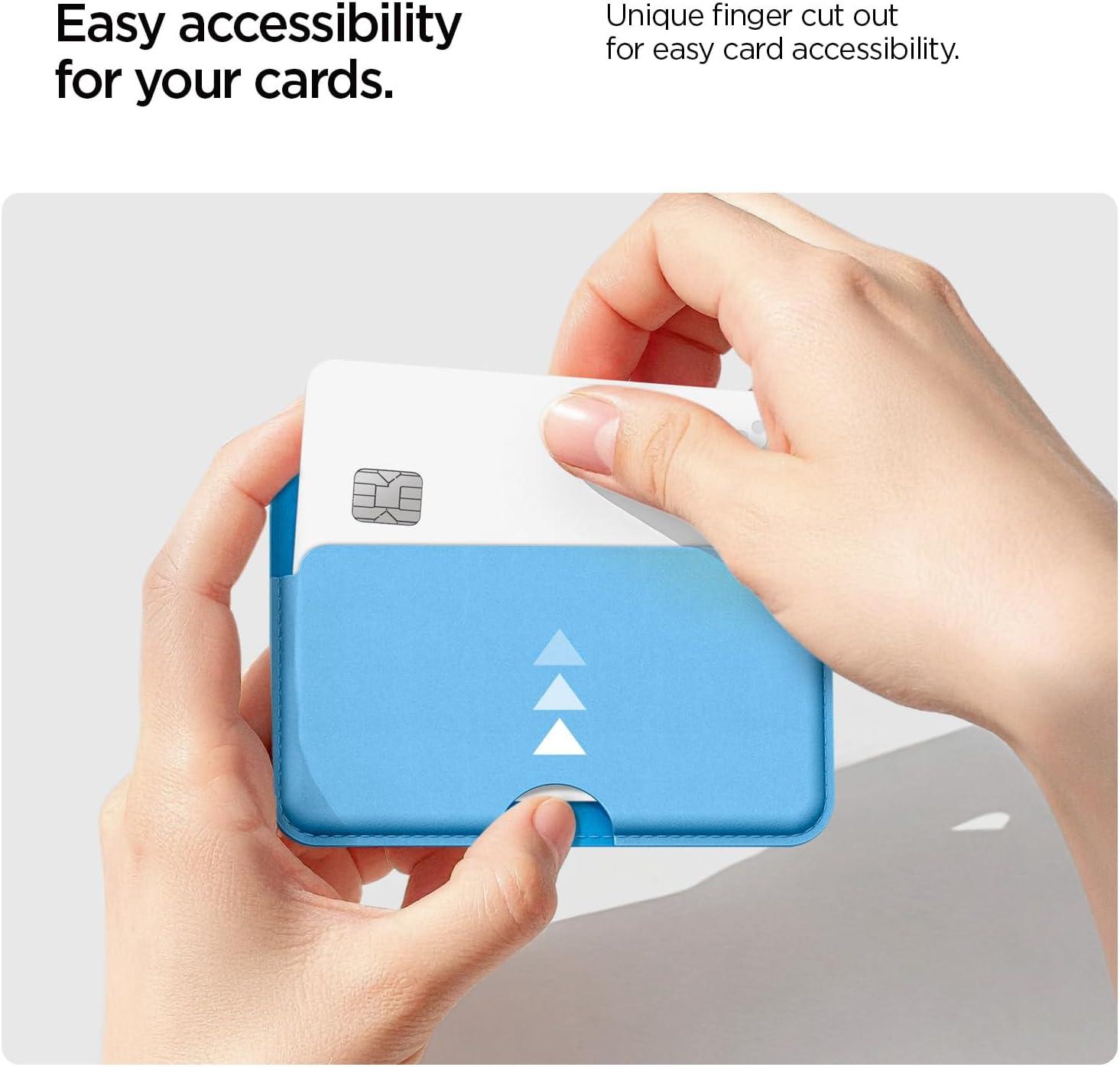 imageCaseology by Spigen for MagSafe Wallet Holds 3 Cards Folder Pop MagFit Compatible with iPhone 171615141312 Models Pixel 10 Series MagSafeCases Pixelsnap and More Card Holder Sky BlueSky Blue