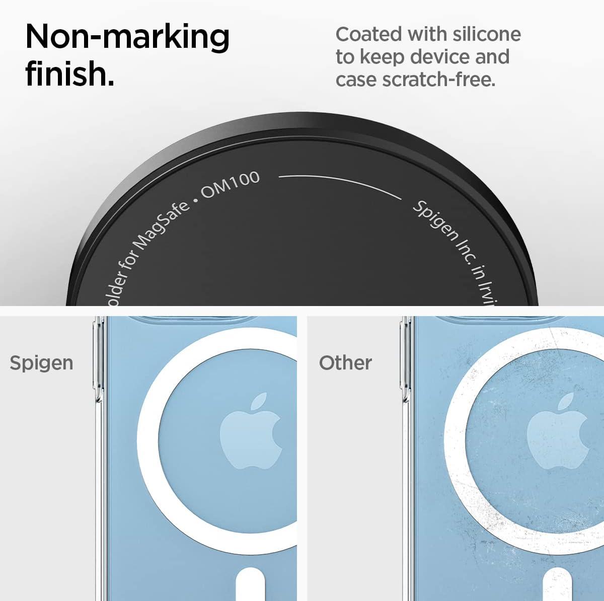 imageSpigen for MagSafe Phone Grip OMag Ring MagFit Compatible with iPhone 171615141312 AirProPro Max Galaxy S26 Series Pixel 10 Series Pixelsnap and MagneticCases Magnetic Holder BlueCarbon