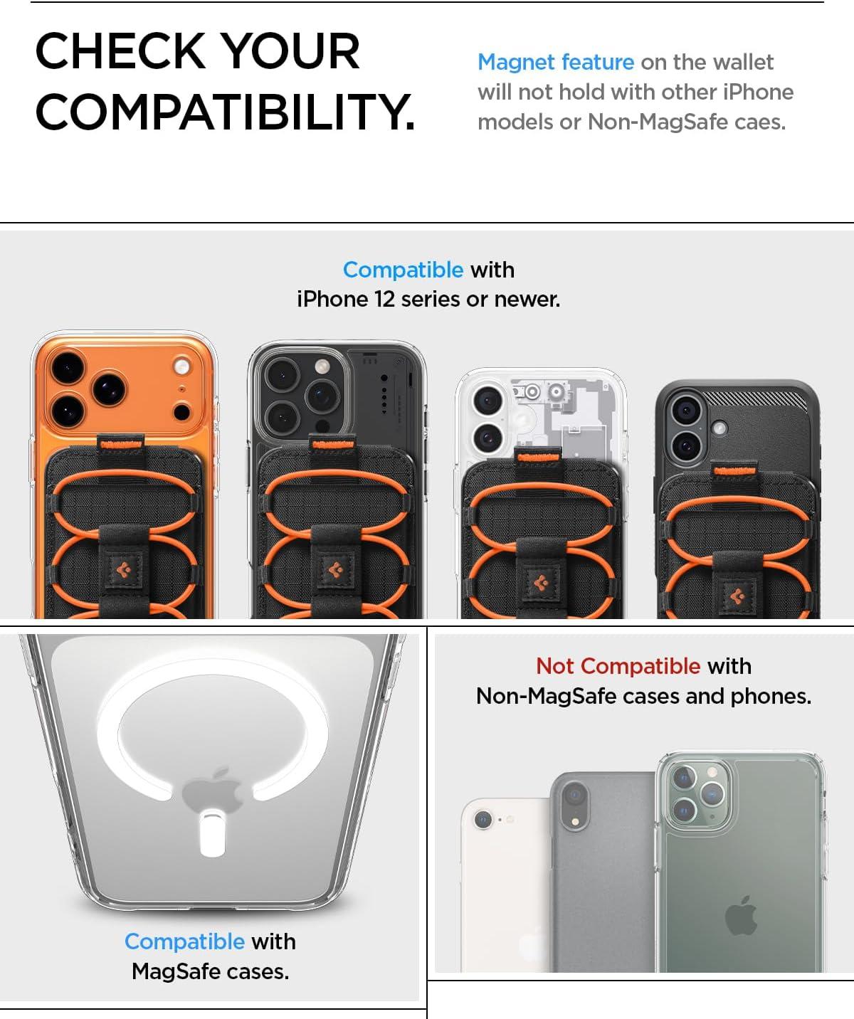 imageSpigen for MagSafe Wallet Slim Fold MagFit Magnetic Wallet Card Holder Tripod Stand Compatible with iPhone 171615141312 Pixel 10 Series MagSafeCompatible Pixelsnap Black 3CardsBlack