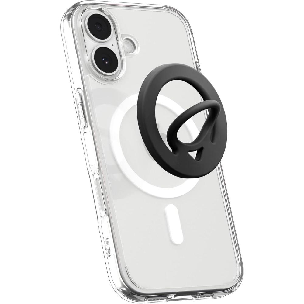 imageSpigen for MagSafe Phone Grip Dual Pop MagFit Compatible with iPhone 171615141312 AirProPro Max Galaxy S26 Series Pixel 10 Series Pixelsnap Double Magnetic Holder  BlackBlack