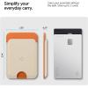 Caseology by Spigen for MagSafe Wallet, Holds 3 Cards, Folder Pop MagFit Compatible with iPhone 17/16/15/14/13/12 Models, Pixel 10 Series, MagSafe-Cases, Pixelsnap and More, Card Holder – Sky Blue(Orange Beige)