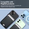 Caseology by Spigen for MagSafe Wallet, Holds 3 Cards, Folder Pop MagFit Compatible with iPhone 17/16/15/14/13/12 Models, Pixel 10 Series, MagSafe-Cases, Pixelsnap and More, Card Holder – Sky Blue(Black Sesame)