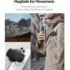 Spigen MagFit Clip Magnetic Phone Holder POV Vlog Filming Secure Mount for Backpack, Belts and Straps Designed for MagSafe – Black(Black)