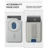 Spigen MagSafe Wallet Sleekband (MagFit) Designed for MagSafe & Pixelsnap Compatible with iPhone 17/16/15/14/13/12, Pixel 10, Galaxy S26/S25/24 Series & More Magnetic Card Holder – Urban Gray(Urban Gray)