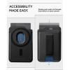 Spigen MagSafe Wallet Sleekband (MagFit) Designed for MagSafe & Pixelsnap Compatible with iPhone 17/16/15/14/13/12, Pixel 10, Galaxy S26/S25/24 Series & More Magnetic Card Holder – Urban Gray(Dark Black)
