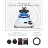 Spigen Selfie Stick Tripod Stand with Bluetooth Remote Control Shutter 24″ Extendable Compatible with MagSafe iPhone 17/16/15/14/13/12 Pixelsnap Pixel 10 Series & More – Black (S571W)(Black (MagFit+))