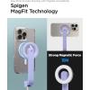 Spigen Selfie Stick Tripod Stand with Bluetooth Remote Control Shutter 24″ Extendable Compatible with MagSafe iPhone 17/16/15/14/13/12 Pixelsnap Pixel 10 Series & More – Black (S571W)(Lavender (Universal))